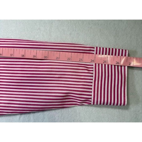 Haupt Shirt Modern Fit Men's Size XL Red Striped Collared Long Sleeve Button Up - Picture 12 of 16